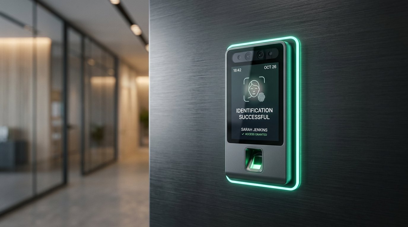 Biometric Face ID and Fingerprint Attendance System